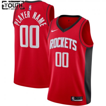 Kinder NBA Houston Rockets Trikot Benutzerdefinierte Nike 2020-2021 Icon Edition Swingman